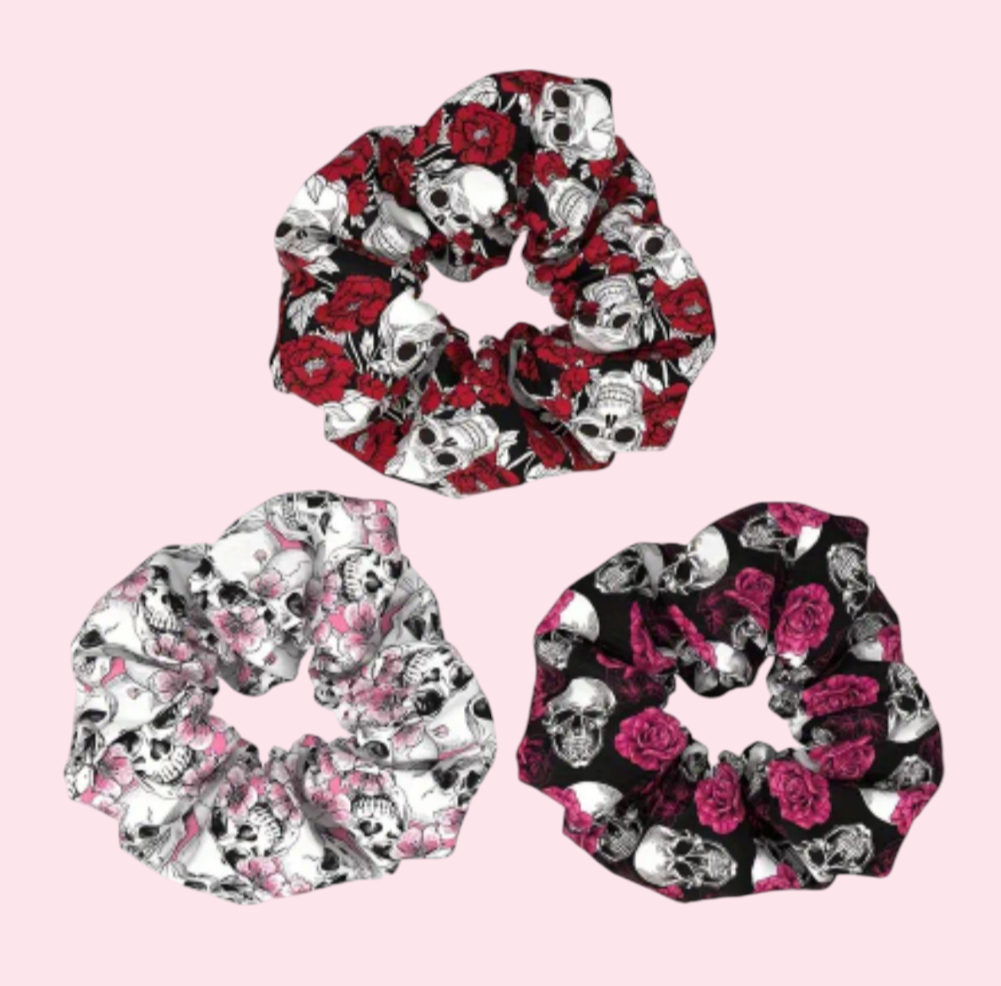 Skull Scrunchies