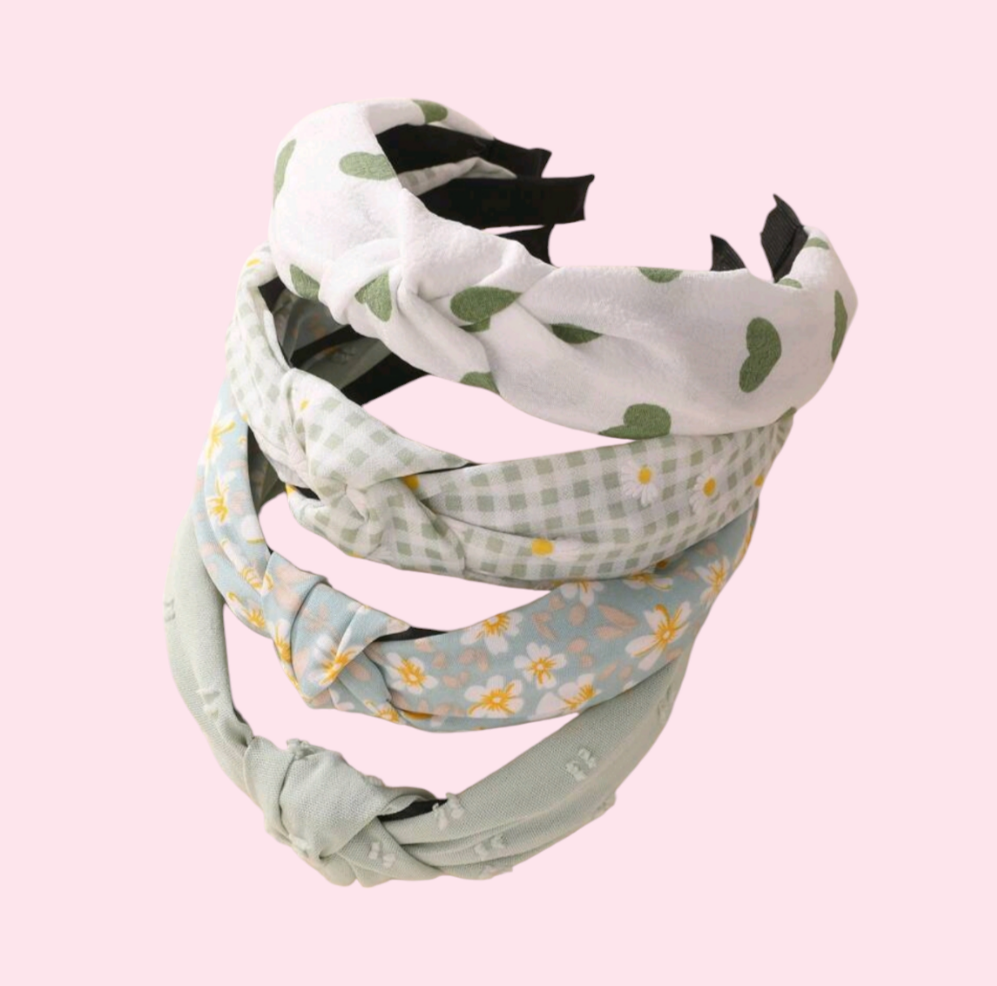 Green Top Knot Alice Band Collection