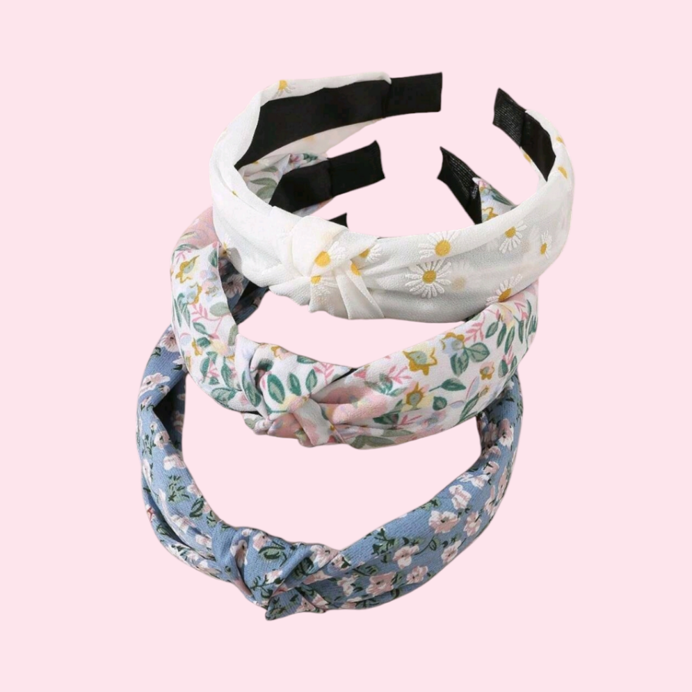 Floral Top Knot Alice Band