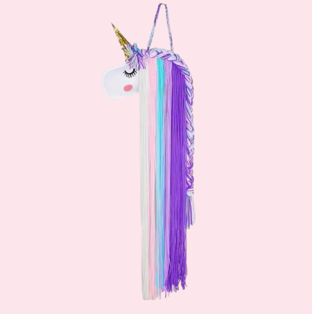 Purple Unicorn Bow Holder