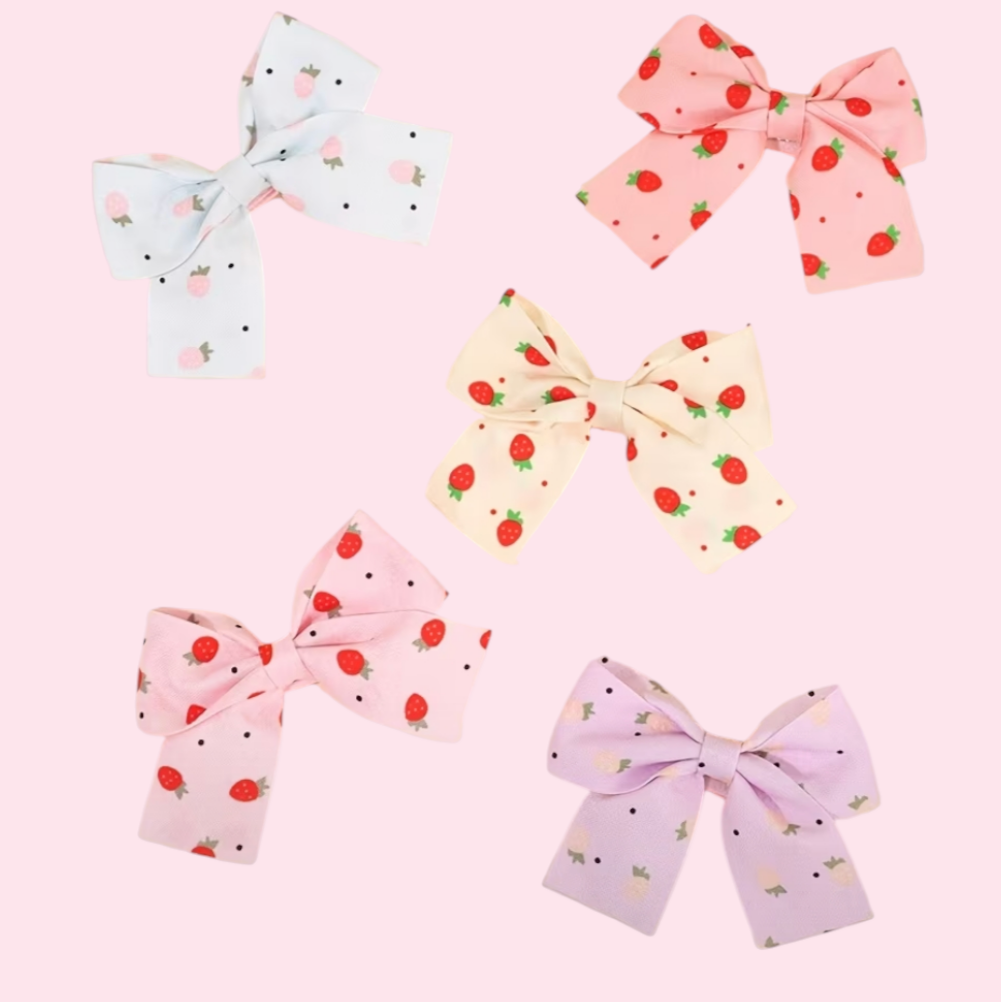 Pastel Strawberry Bows