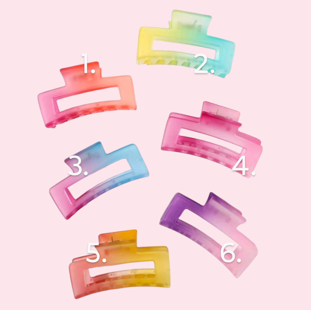 Ombre Claw Clips