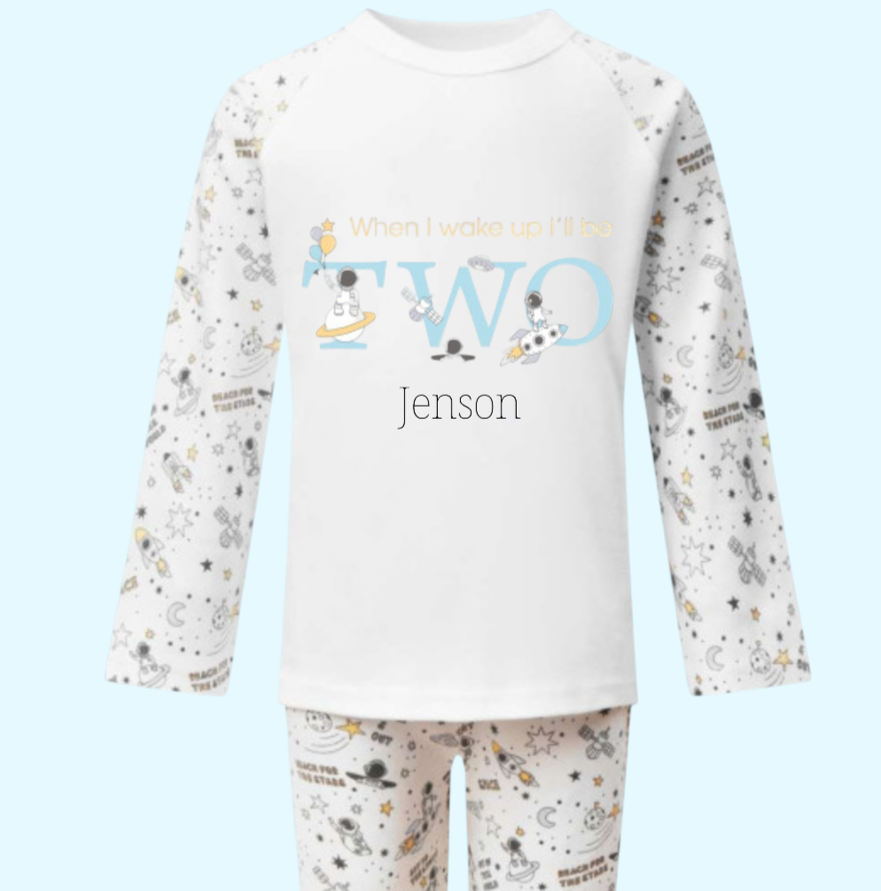 Space Birthday Pajamas