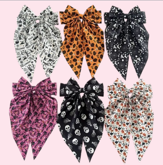 Halloween Hair Bow Barette