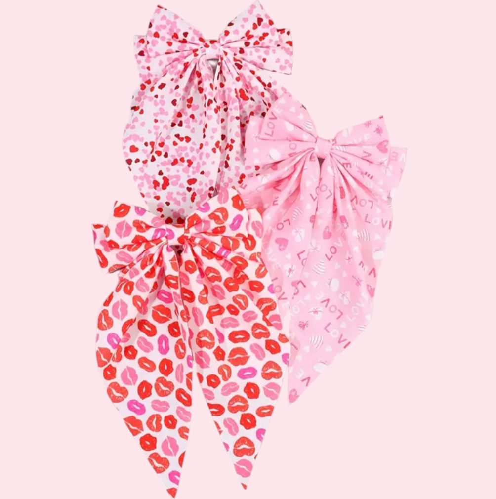 Valentines Barette Bow
