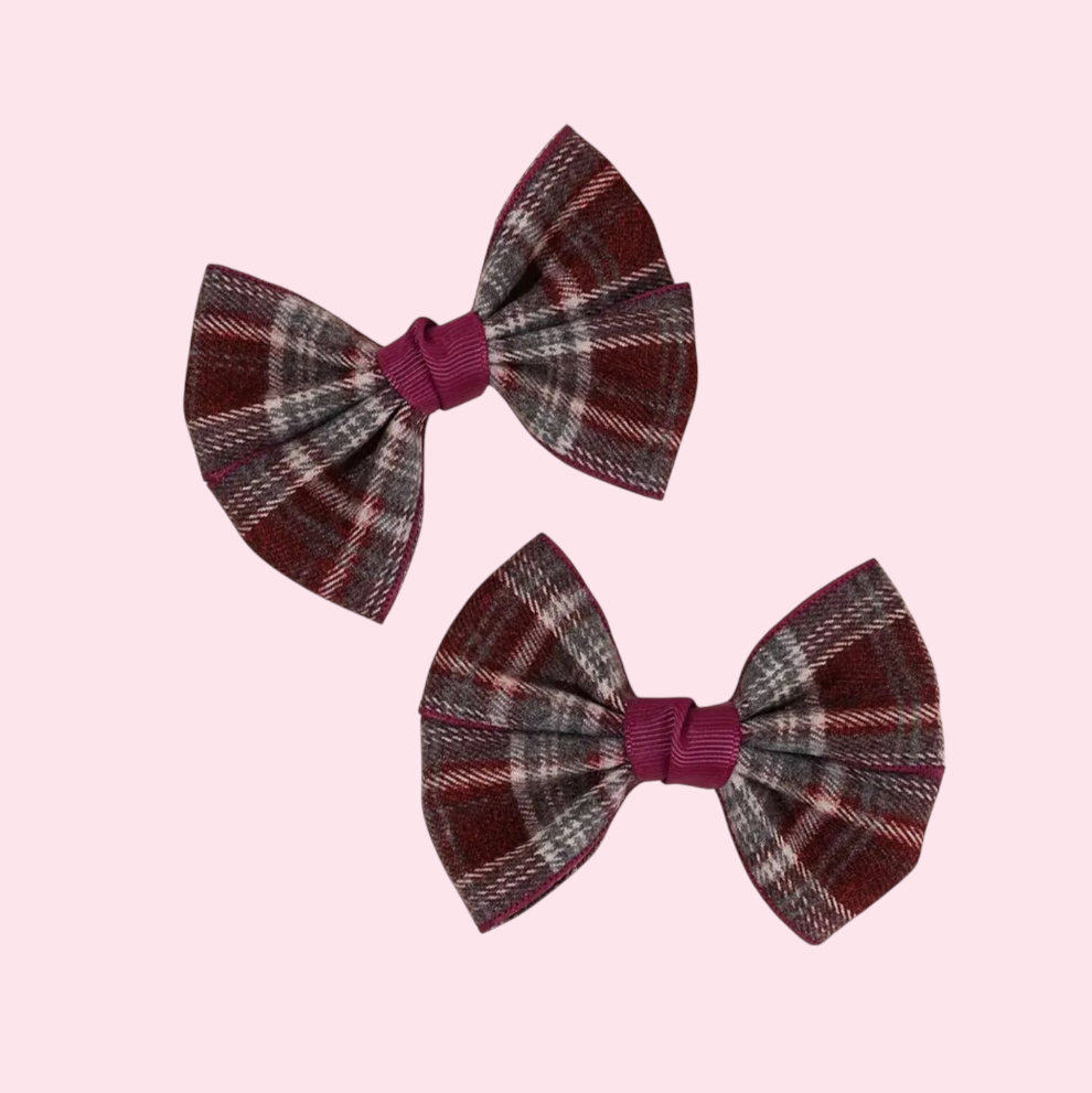 Fireside Tartan Bow