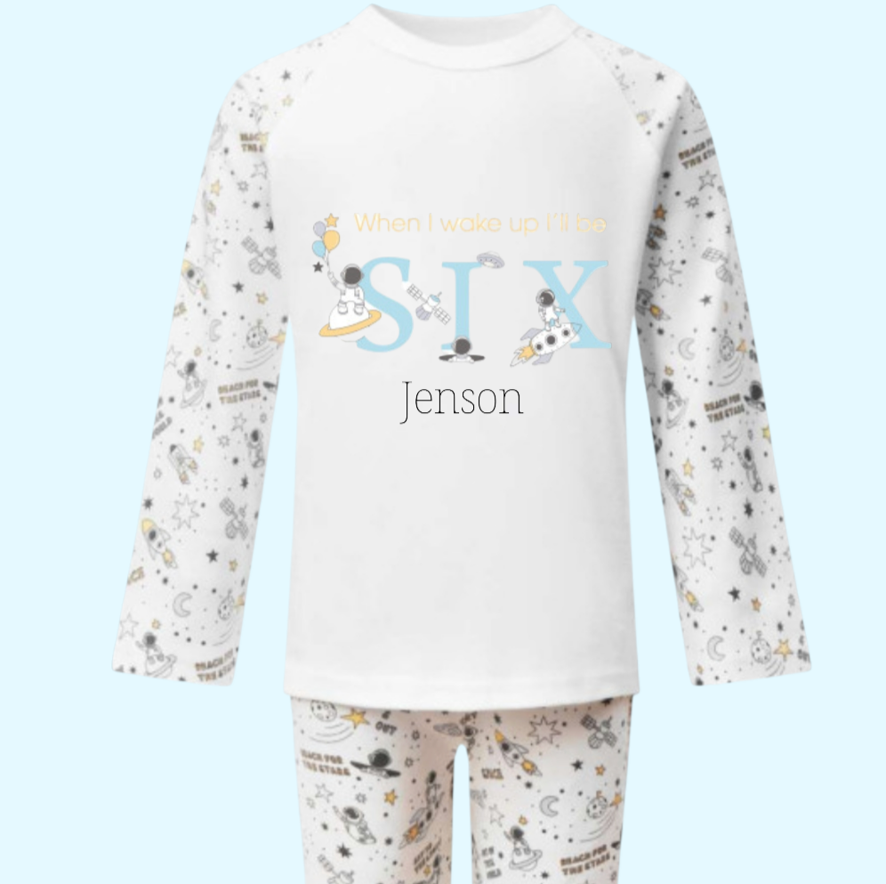 Space Birthday Pajamas