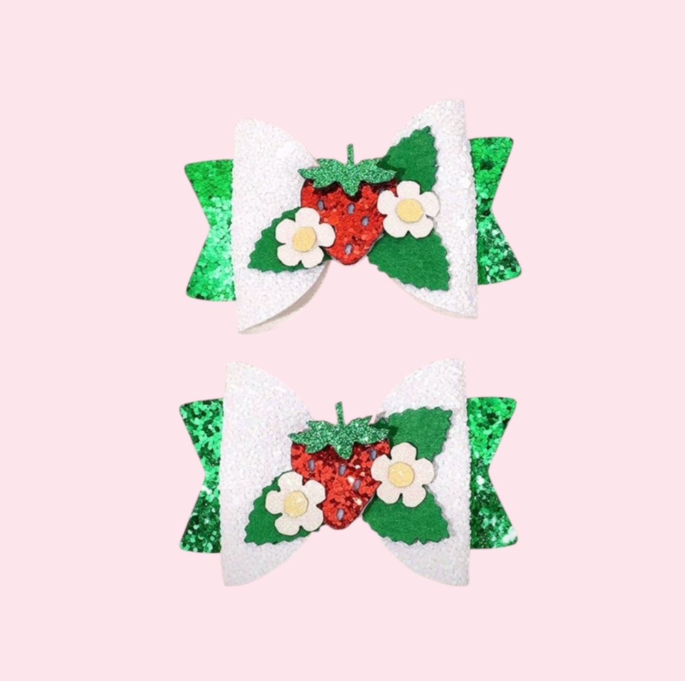 Sparkle Strawberry Bow