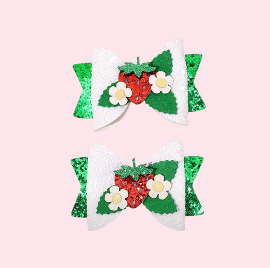 Sparkle Strawberry Bow